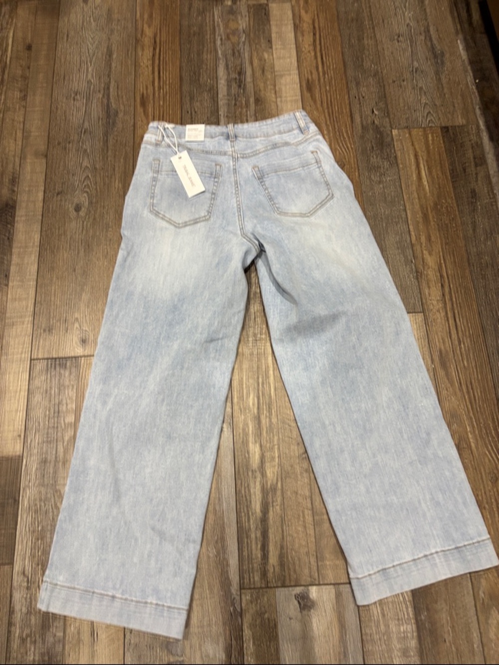 Tribal Light Blue Wide-Leg Women's Jeans - Picture 3 of 4